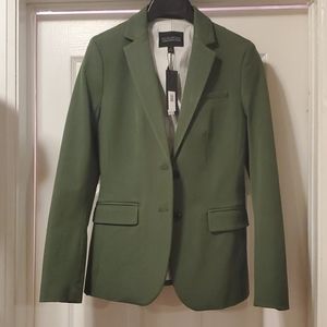 Banana Republic Olive Green Long & Lean Blazer